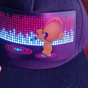 LED Music/Sound Activated Hat, UNISEX clubwear, resort, sports, party, bar, FUN